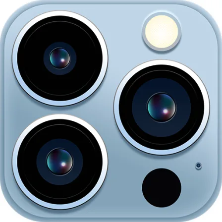 Camera for iphone 13 Pro - iOS 15 Camera Effect Logo